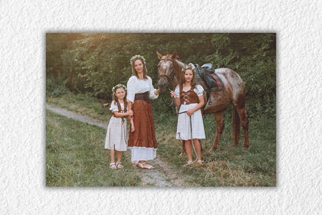 Drucken Sie auf Sperrholz von Ihrem eigenen Foto.