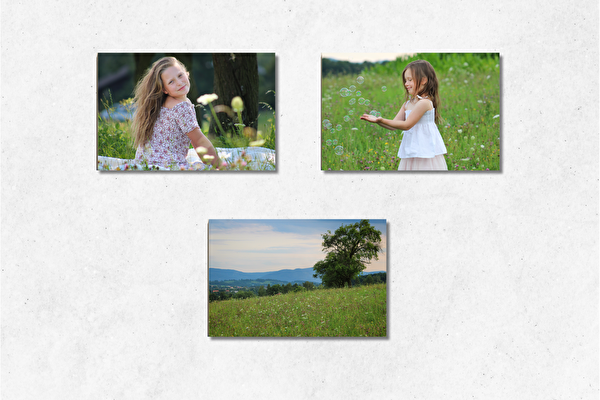 Fotodruck auf Kapa-Platten Set 3 Stück 15x10 cm