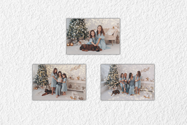 Fotodruck auf Sperrholz Set 3 Stück 15x10 cm