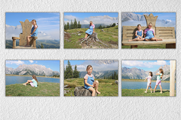 Fotodruck auf Sperrholz Set 6 Stück 15x10 cm