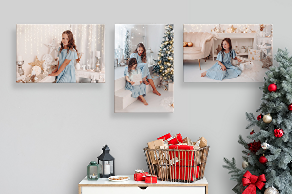 Fotoleinwand Set 3 Stück 45x30 cm