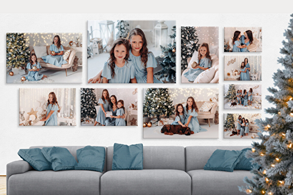 Fotoleinwand Set 10 Stück (1x - 70x50 cm, 2x - 60x40 cm, 3x - 45x30 cm, 4x - 30x20cm)